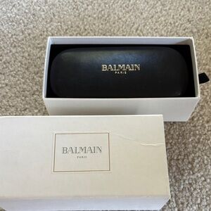 Balmain Black and Gold Eyeglass with Case
